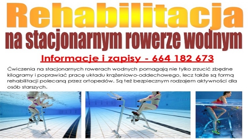 Rehabilitacja na stacjonarnym rowerze wodnym